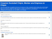 Tablet Screenshot of creacionsociedadchipre.com